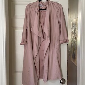 Pink long fashion jacket